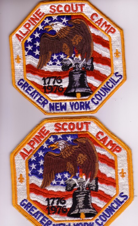 Alpince Scout Camp Bicentennial Jacket Patch Varities