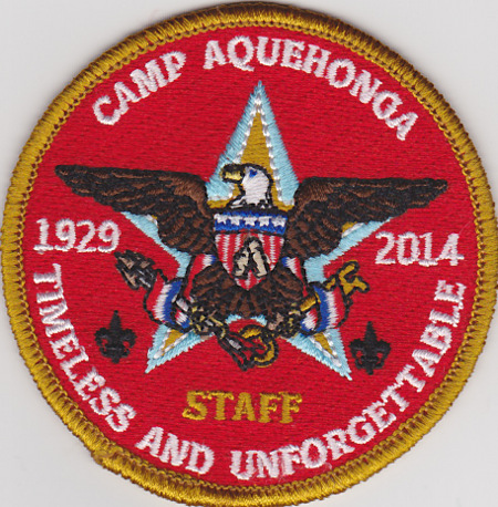 Camp Aquehonga 2014 Staff Patch