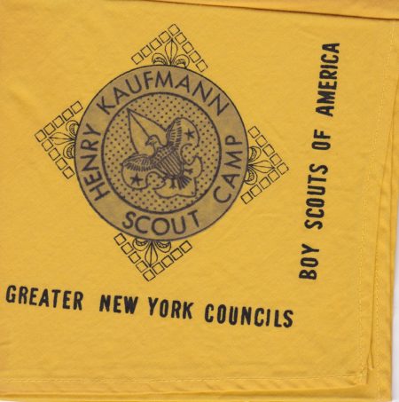 Henry Kaufman Scout Camp Yellow Neckerchief