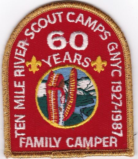 Ten Mile River Scout Camps 1987 60th Anniversary - Family Camper