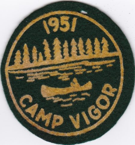 Camp Vigor 1951 Felt Round