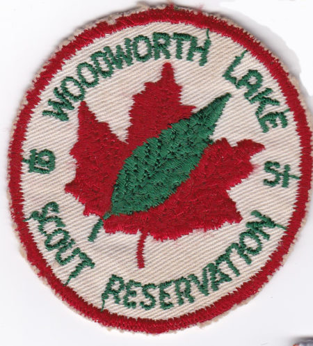 Woodworth Lake Scout Reservation 1951 cut edge patch