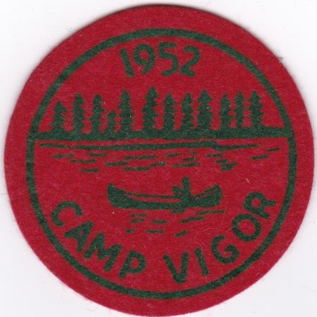 Camp Vigor 1952 Felt Round